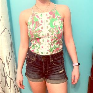 Lilly Pulitzer Annabelle Top - Forgot My Trunks